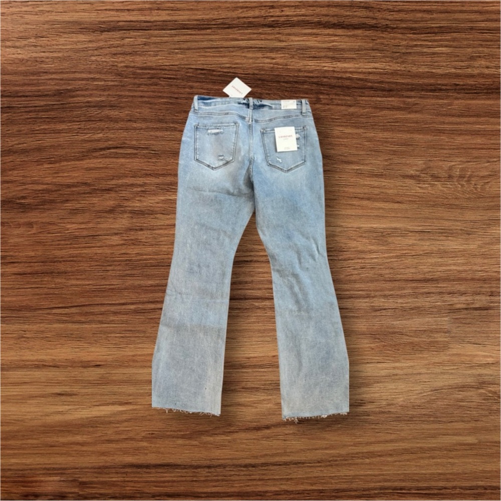 Lovervet hi rise bootcut jeans in light blue wash sz 14